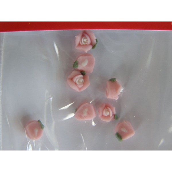 Trandafiri 3D roz Ornamente